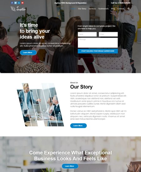 Jupiter Multi-Purpose WordPress Theme | Corporate Website Template