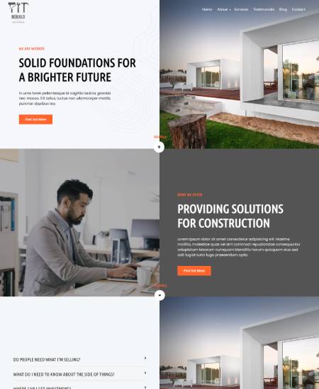 Rebuild – Construction & Renovation WordPress Theme