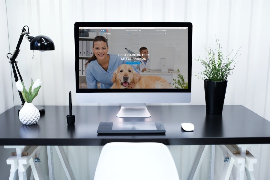 Veterinary Clinic Website Template Desktop Image