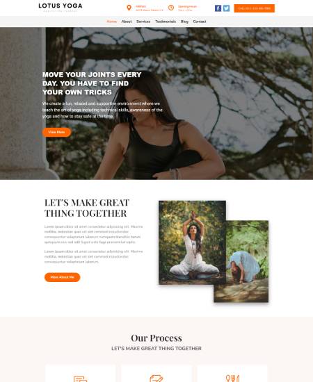 Yoga WordPress Theme -Yoga