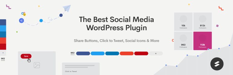 Social Share Buttons, Social Sharing Icons, Click to Tweet — Social Media Plugin by Social Snap