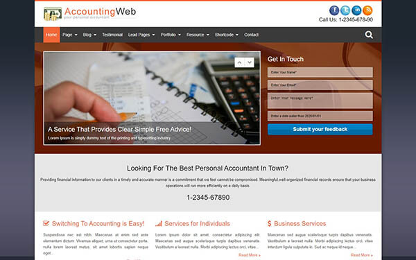 AccountingWeb – Accounting wordpress theme