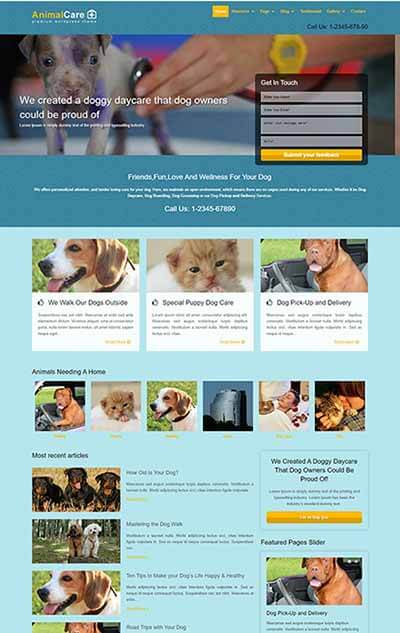 Animal Care WordPress Theme
