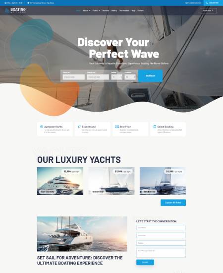 Boating WordPress Theme