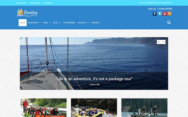 Boating WordPress Theme