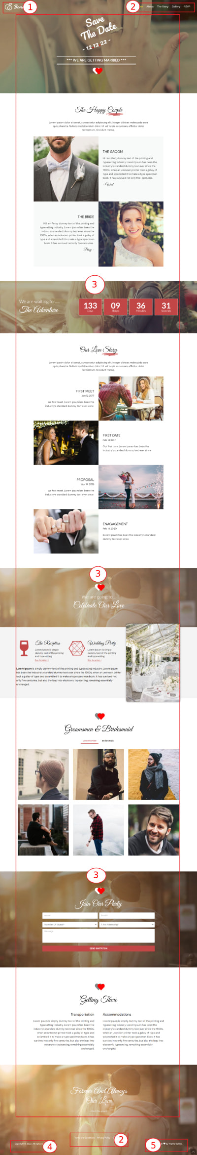 Bond – Responsive Wedding WordPress Theme | Wedding WP Template Documentation