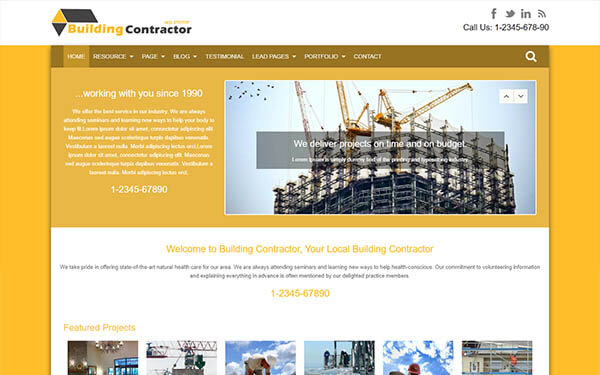 Building Contractor WordPress Theme
