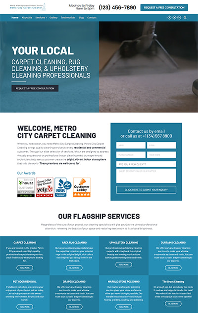 Carpet Cleaner WordPress Theme The Best  Cleaning Services  Website Template