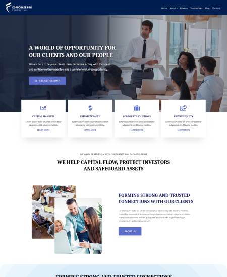 CorporatePro Business WordPress Theme