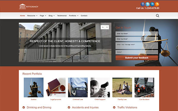 DUI Attorney WordPress Theme