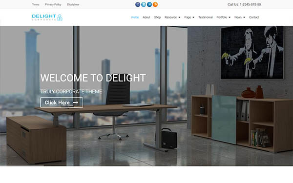 Delight – Corporate Business WordPress Theme