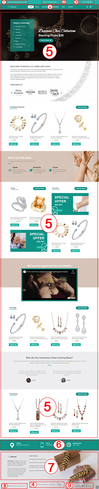 Diamond Jewellery eCommerce WordPress Theme Documentation
