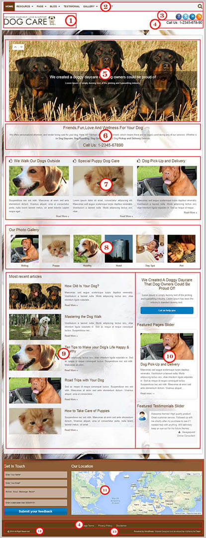 Dog Care WordPress Theme
