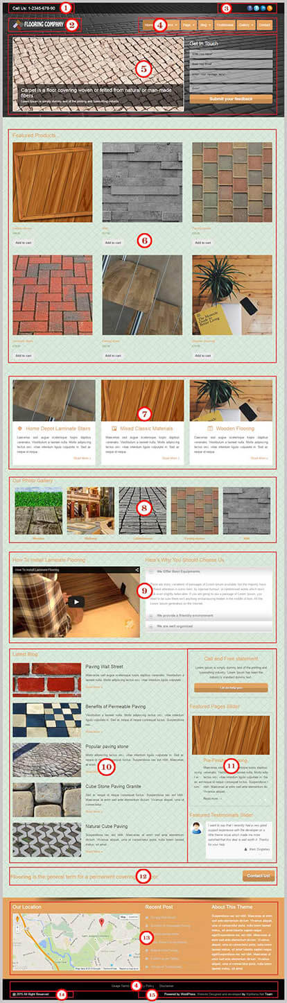 Flooring Company WordPress Theme