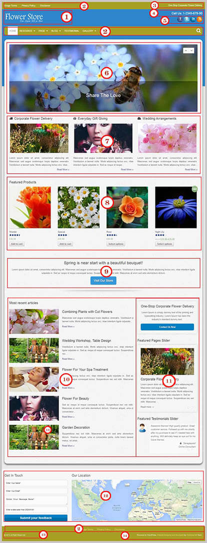 Flower Store WordPress Theme