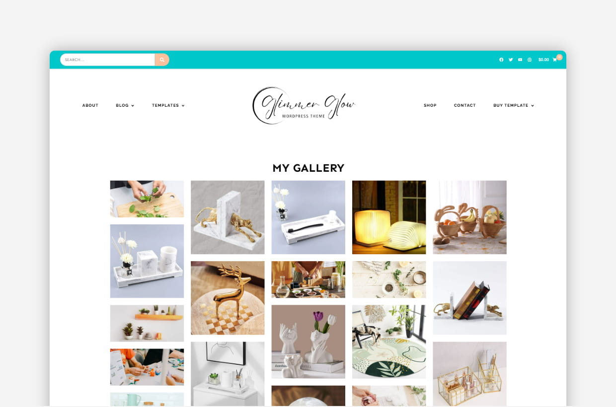 Glimmer Glow WordPress Theme