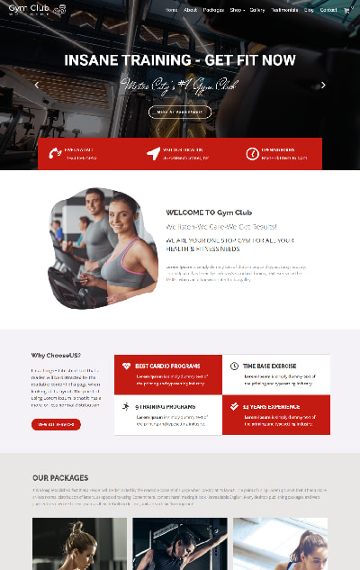 GymClub – Gym and Fitness WordPress Theme