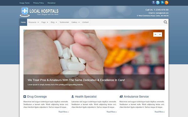 Hospitals WordPress Theme