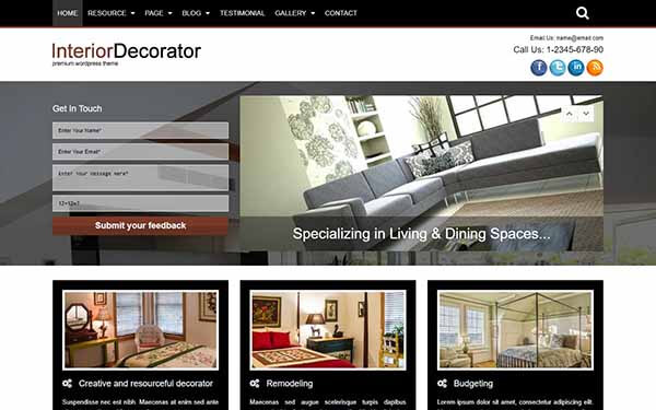 Interior Decorator WordPress Theme