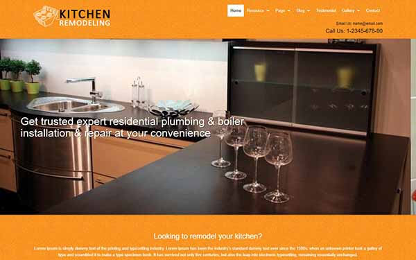 Kitchen Remodeling WordPress Theme