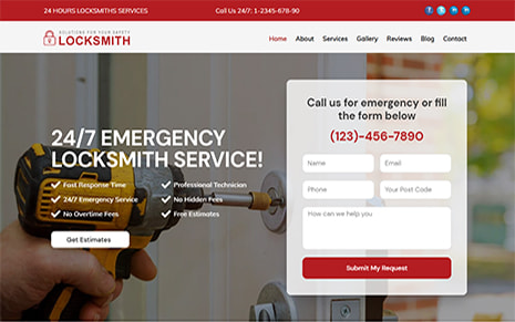 Locksmith WordPress Theme For Locksmith & Security Professionals
