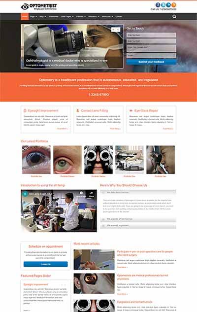 Optometrist WordPress Theme