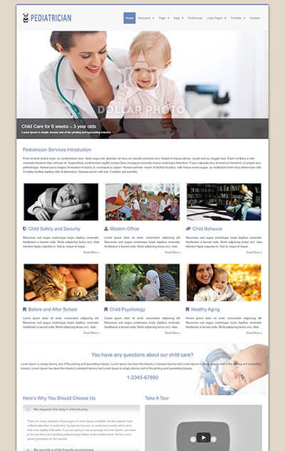 Pediatrician WordPress Theme