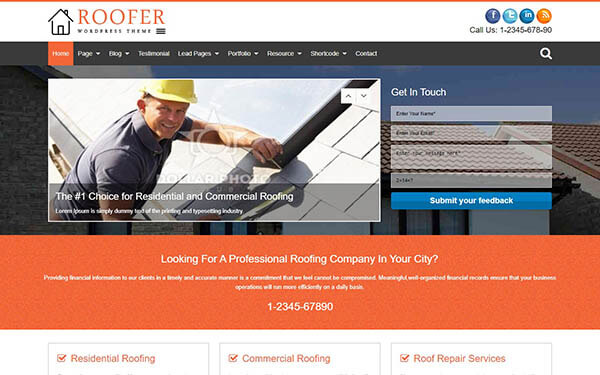 Roofer WordPress Theme