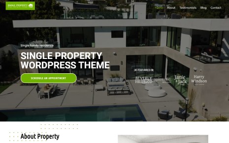 Single Property WordPress Theme