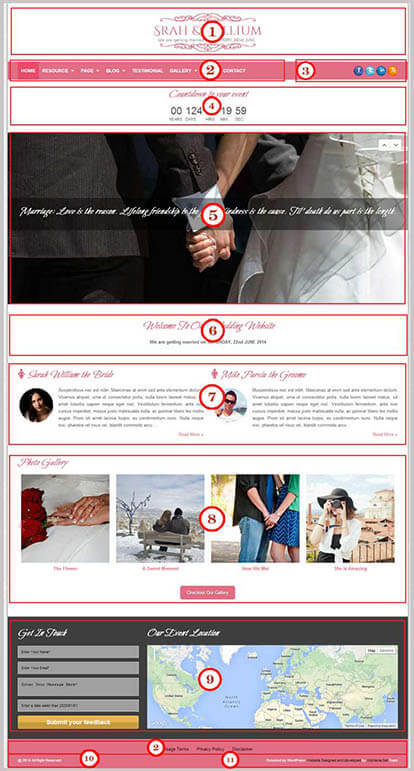 TheBond Wedding WordPress Theme