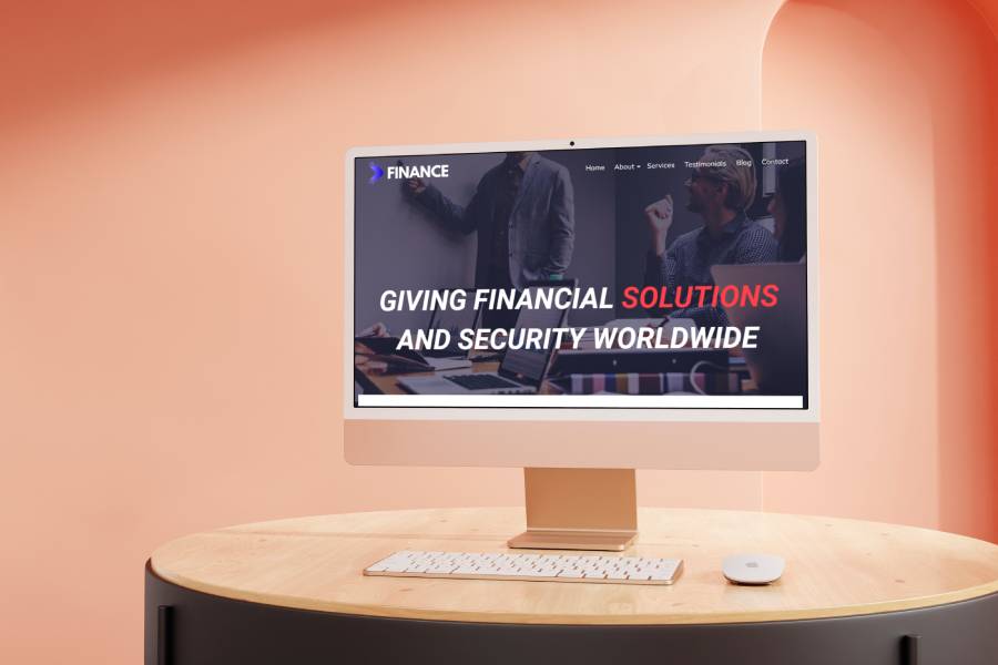 Total Finance Website Template Desktop Image