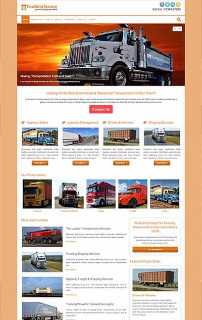 Trucking WordPress Theme
