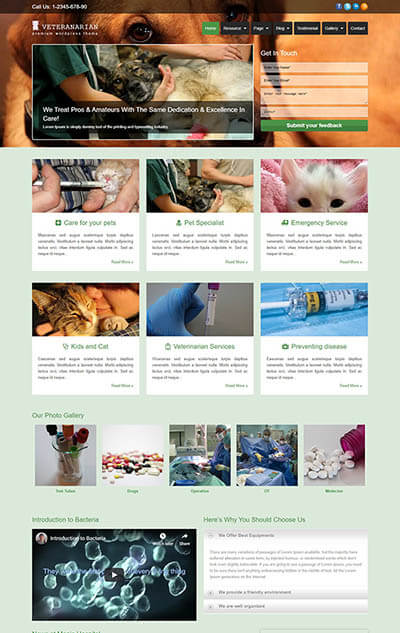 Veterinarian WordPress Theme