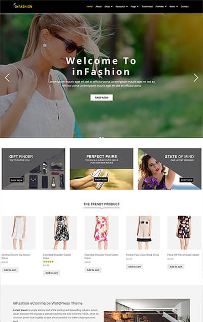 inFashion – Fashion & Lifestyle WooCommerce WP Theme