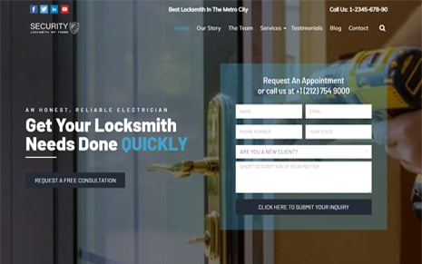Security Locksmith WordPress Theme