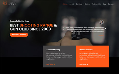 Shooting Range WordPress Theme
