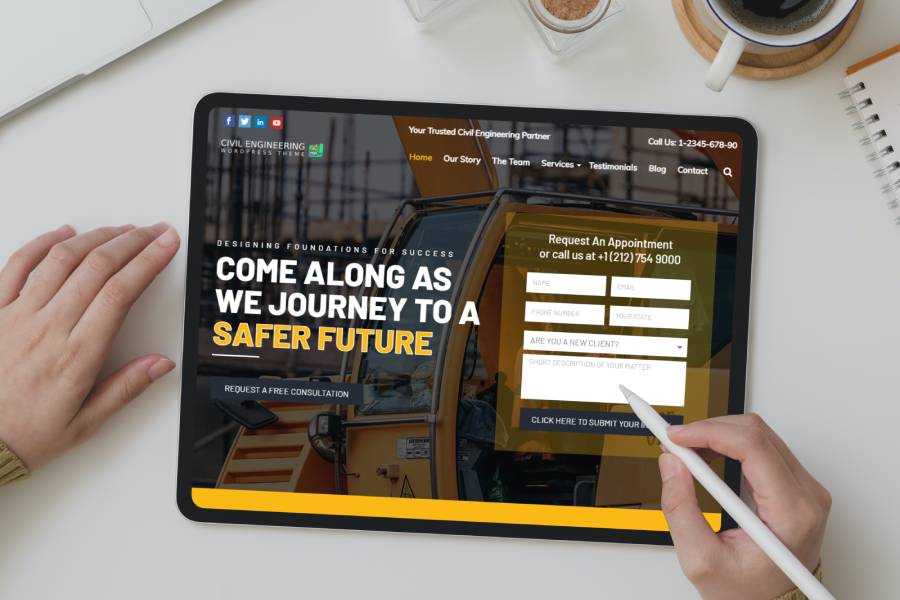 Civil Engineering WordPress Theme